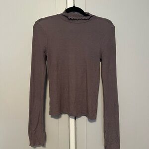 Urban Outfitters Long Sleeve Top in Mauve